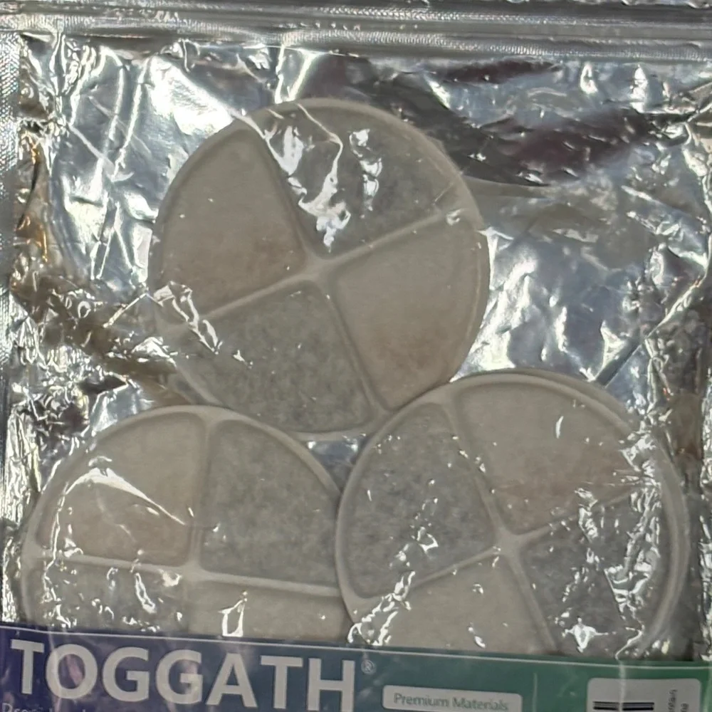 6 pack Replacement Pet Fountain Filter Pads - White